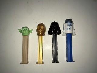 Lot of (4) Pez Dispensers.