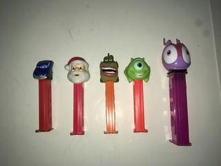 Lot of (5) Pez Dispensers.