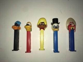 Lot of (5) Pez Dispensers.