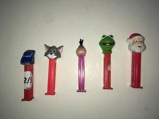 Lot of (5) Pez Dispensers.