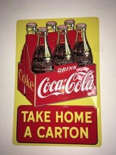 Coca-Cola Tin Sign.