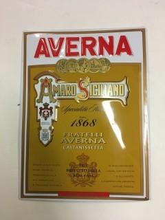 Averna  Tin Sign.