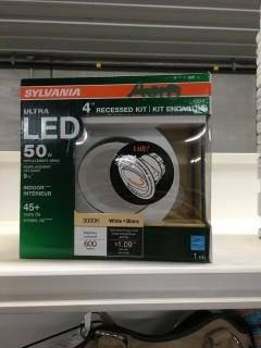 Sylvania 4" Recessed Ultra LED Kit, 50 Watts.