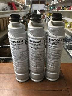 Ricoh Toner Type 3105d (Black) For Industrial Printers, Lot of (3).