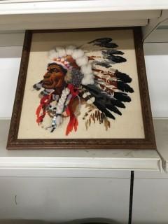 Woven Framed Native Art.