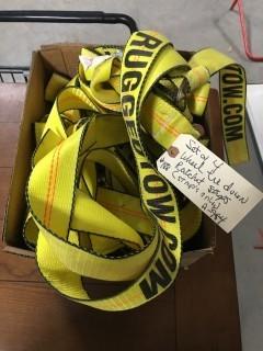 Lot of (4) Tire Tie Down Straps.