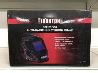 Ironton Series 500 Auto Darkening Welding Helmet.