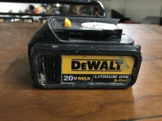 DeWalt 20V ION Lithium Battery.