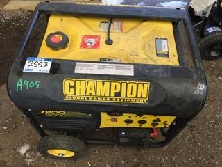 Champion 7800 Watt Generator Model # 100107.