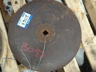 (2) Round Steel Discs.