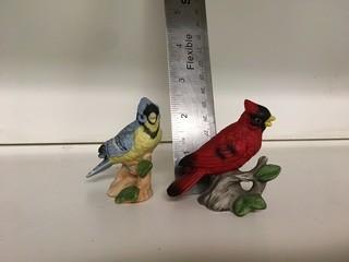 (2) Small Bird Figurines.