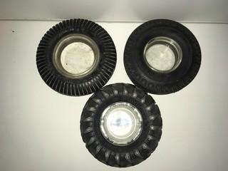 (3) Tire Ashtrays.