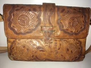 Hand Tooled Leather Purse.