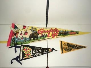 Assortment of Felt Pennants.