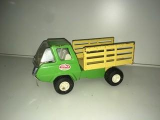 Tonka Green & Yellow Metal Farm Dump Truck.