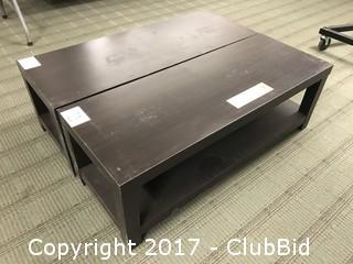 (2) 42" X 16.75" Small Coffee Tables