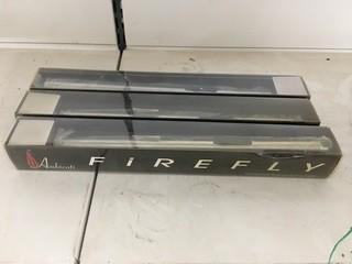 (3) Firefly Refillable Butane Gas Lighters.