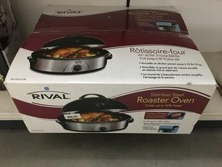 Rival Stainless Steel Roaster Oven.