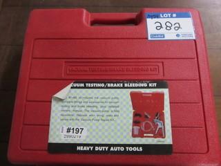 NEW Vacuum Testing / Brake Bleeding Kit