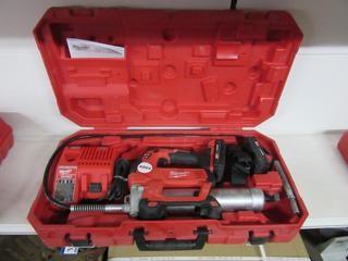 Milwaukee Electric Grease Gun w/ Battery & Charger.