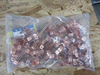 Copper Pipe Clamps.