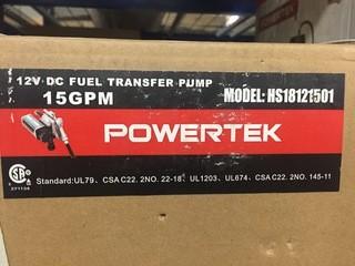 Powertek HS 1501 12V Fuel Transfer Pump 15GPM.