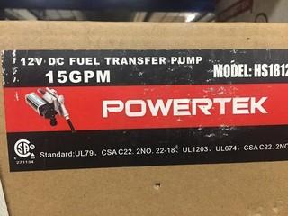 Powertek HS 1501 12V Fuel Transfer Pump 15GPM.