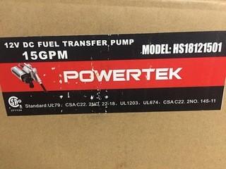 Powertek HS 1501 12V Fuel Transfer Pump 15GPM.