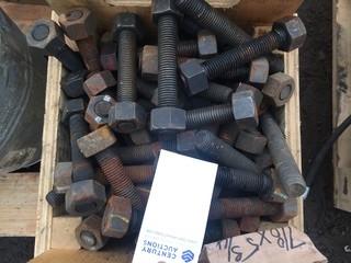 Quantity of 7/8" x 5 3/4" Bolts.