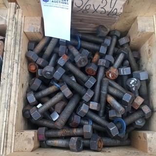 Quantity of 5/8" x 3 1/2" Bolts.