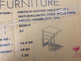 Emerson 3 Piece Nesting Tables.