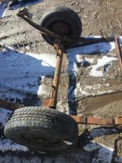 Axle w/Tires & Rims.