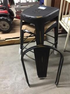 (2) Metal Bar Stools 25"H.