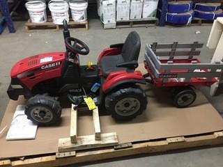 Case Magnum 12V Tractor w/ Charger & Trailer.