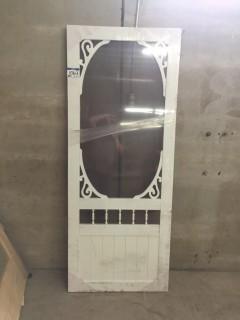 32" x 80" Wooden Screen Door.