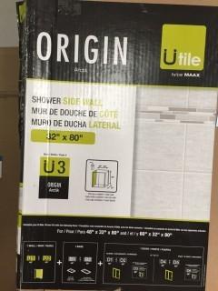 U-Tile 32" x 80" Shower Side Wall.