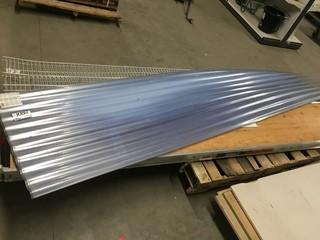 Quantity of Translucent Polycarbonate Corrugated Panels.