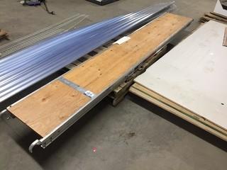 Metal Tech 10' x 19" Aluminum Platform With Plywood Deck.