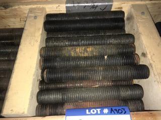 Quantity of 1"x7" Bolts.