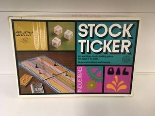 Stock Ticker Board Game.