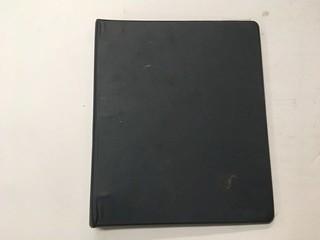 Binder of NHL Trading Cards.