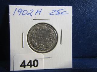 Canada Twenty Five Cents 1902H