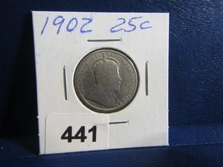 Canada Twenty Five Cents 1902H