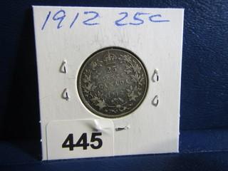 Canada Twenty Five Cents 1912 