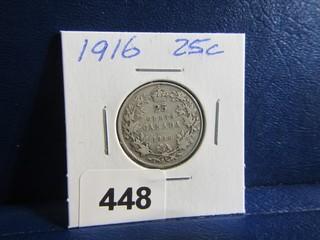 Canada Twenty Five Cents 1916