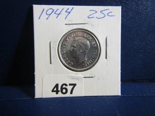 Canada Twenty Five Cents 1944