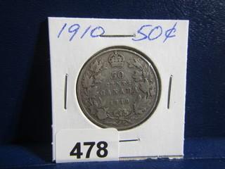 Canada Fifty Cents 1910