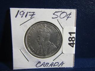 Canada Fifty Cents 1917