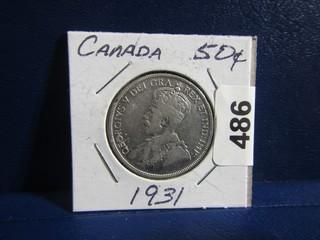 Canada Fifty Cents 1931