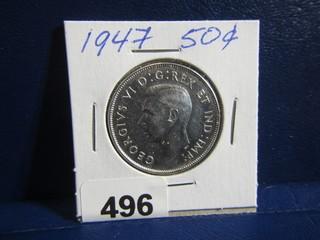 Canada Fifty Cents 1947